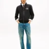 Hanorac cu fermoar din fleece flexibil cu logo arc Hanorac cu fermoar din fleece flexibil cu logo arc