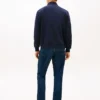 Hanorac cu fermoar din fleece flexibil cu logo arc Hanorac cu fermoar din fleece flexibil cu logo arc