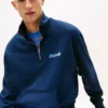 Hanorac cu fermoar pe un sfert și logo Tommy Jeans Hanorac cu fermoar pe un sfert și logo Tommy Jeans