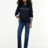 Hanorac cu glugă din fleece cu logo Tommy