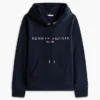 Hanorac cu glugă din fleece cu logo Tommy