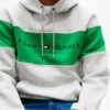 Hanorac cu glugă și logo colorblock Hanorac cu glugă și logo colorblock