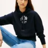 Hanorac cu glugă și logo pe piept Hanorac cu glugă și logo pe piept