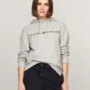 Hanorac cu glugă și logo Tommy brodat Hanorac cu glugă și logo Tommy brodat