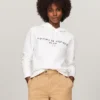 Hanorac cu glugă și logo Tommy brodat Hanorac cu glugă și logo Tommy brodat