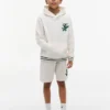 Hanorac cu glugă și monogramă brodată pentru copii Hanorac cu glugă și monogramă brodată pentru copii