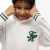 Hanorac cu glugă și monogramă brodată pentru copii Hanorac cu glugă și monogramă brodată pentru copii