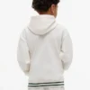 Hanorac cu glugă și monogramă brodată pentru copii Hanorac cu glugă și monogramă brodată pentru copii