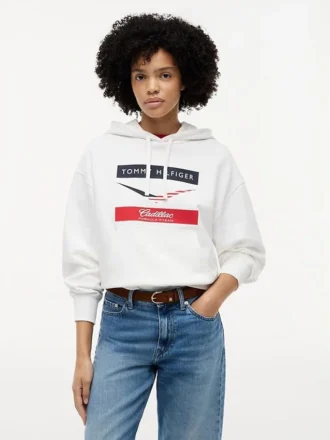 Hanorac cu glugă Tommy x Cadillac F1® Team Chevron