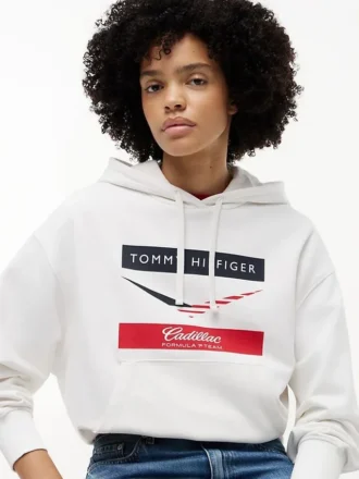 Hanorac cu glugă Tommy x Cadillac F1® Team Chevron