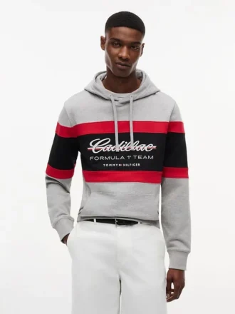 Hanorac cu glugă Tommy x Cadillac F1® Team Script