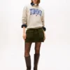 Hanorac cu guler rotund și logo Tommy Varsity Hanorac cu guler rotund și logo Tommy Varsity