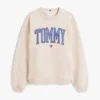Hanorac cu guler rotund și logo Tommy Varsity Hanorac cu guler rotund și logo Tommy Varsity