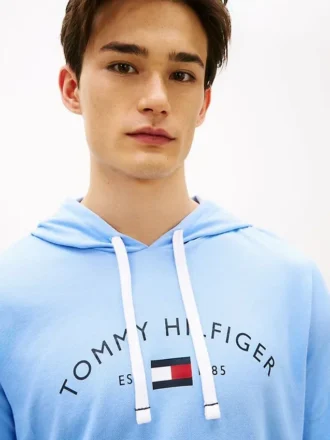 Hanorac de dormit cu glugă Hilfiger Logo Pique