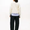 Hanorac din fleece cu aspect stratificat Hanorac din fleece cu aspect stratificat