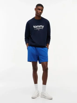 Hanorac din piele de căprioară cu logo Tommy Jeans