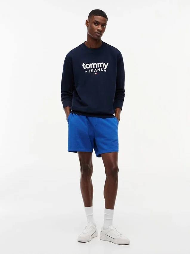 Hanorac din piele de căprioară cu logo Tommy Jeans Hanorac din piele de căprioară cu logo Tommy Jeans