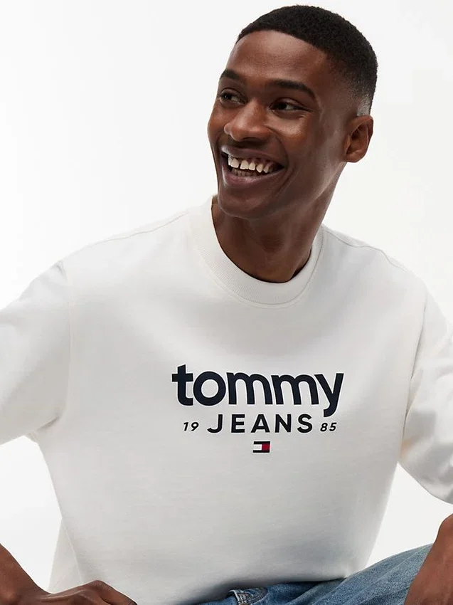 Hanorac din piele de căprioară cu logo Tommy Jeans Hanorac din piele de căprioară cu logo Tommy Jeans