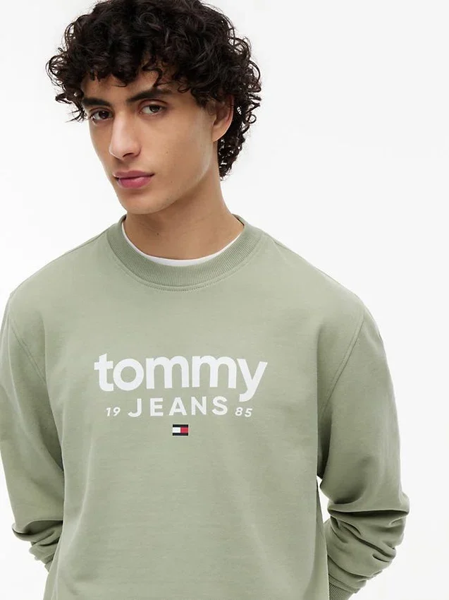 Hanorac din piele de căprioară cu logo Tommy Jeans Hanorac din piele de căprioară cu logo Tommy Jeans