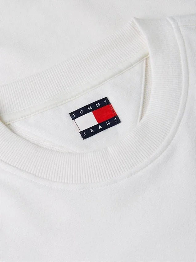 Hanorac din piele de căprioară cu logo Tommy Jeans Hanorac din piele de căprioară cu logo Tommy Jeans
