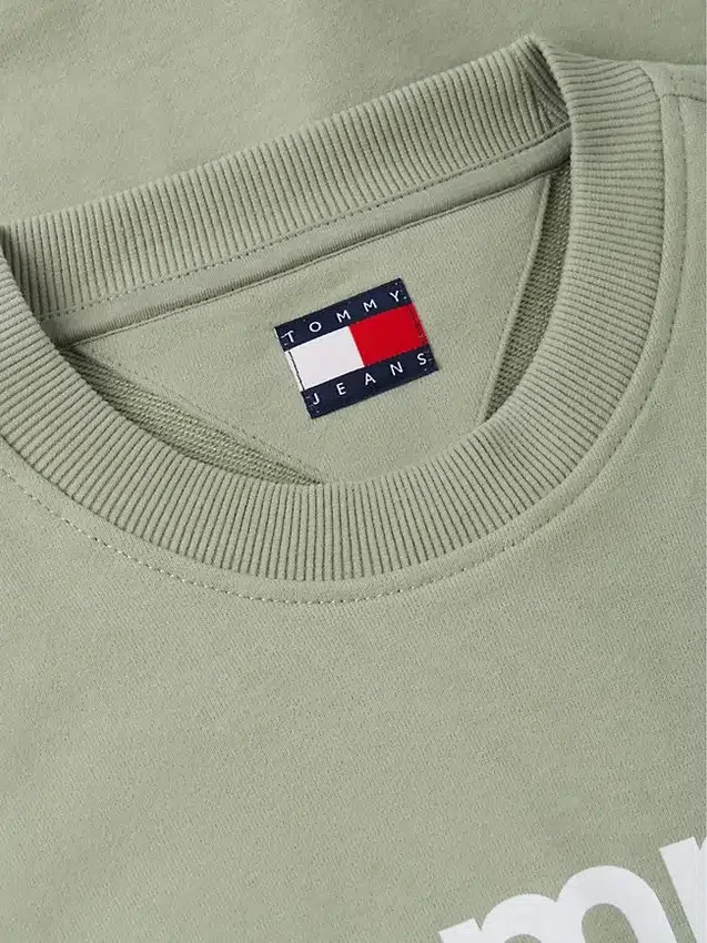 Hanorac din piele de căprioară cu logo Tommy Jeans Hanorac din piele de căprioară cu logo Tommy Jeans