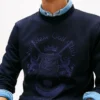 Hanorac din tricot Intechno cu logo Club în nuanțe tonale Hanorac din tricot Intechno cu logo Club în nuanțe tonale