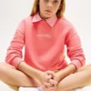 Hanorac pentru fete cu logo Tommy cu sclipici