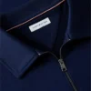 Hanorac polo cu logo floral și fermoar pe un sfert Hanorac polo cu logo floral și fermoar pe un sfert