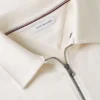 Hanorac polo cu logo floral și fermoar pe un sfert Hanorac polo cu logo floral și fermoar pe un sfert