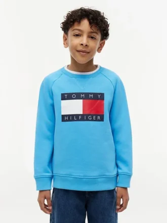 Hanorac raglan pentru copii cu logo Tommy Flag