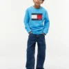 Hanorac raglan pentru copii cu logo Tommy Flag Hanorac raglan pentru copii cu logo Tommy Flag
