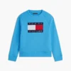 Hanorac raglan pentru copii cu logo Tommy Flag Hanorac raglan pentru copii cu logo Tommy Flag