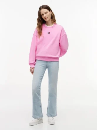 Hanorac Tommy Jeans cu croială dreaptă
