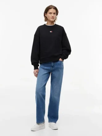 Hanorac Tommy Jeans cu croială dreptă