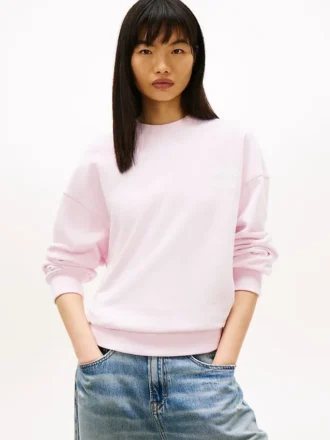 Hanorac Tommy Jeans cu imprimeu puff
