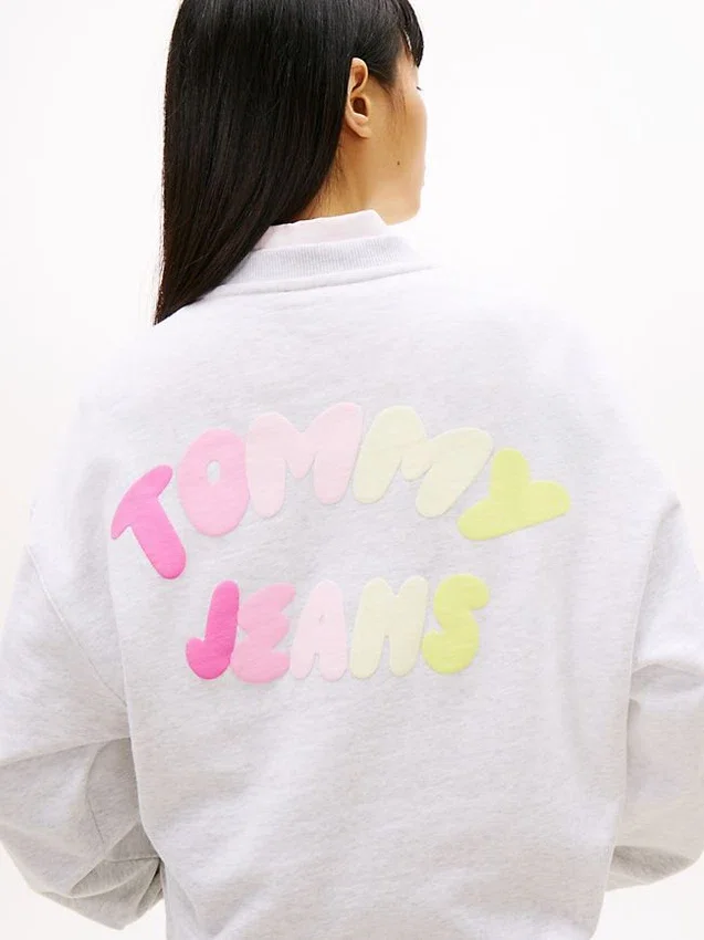 Hanorac Tommy Jeans cu imprimeu puff Hanorac Tommy Jeans cu imprimeu puff