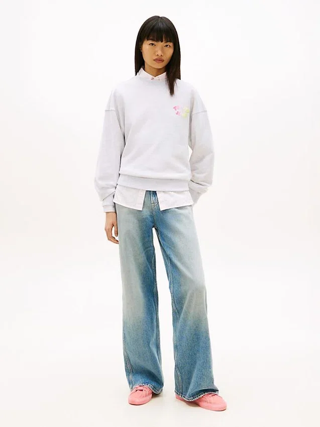 Hanorac Tommy Jeans cu imprimeu puff Hanorac Tommy Jeans cu imprimeu puff