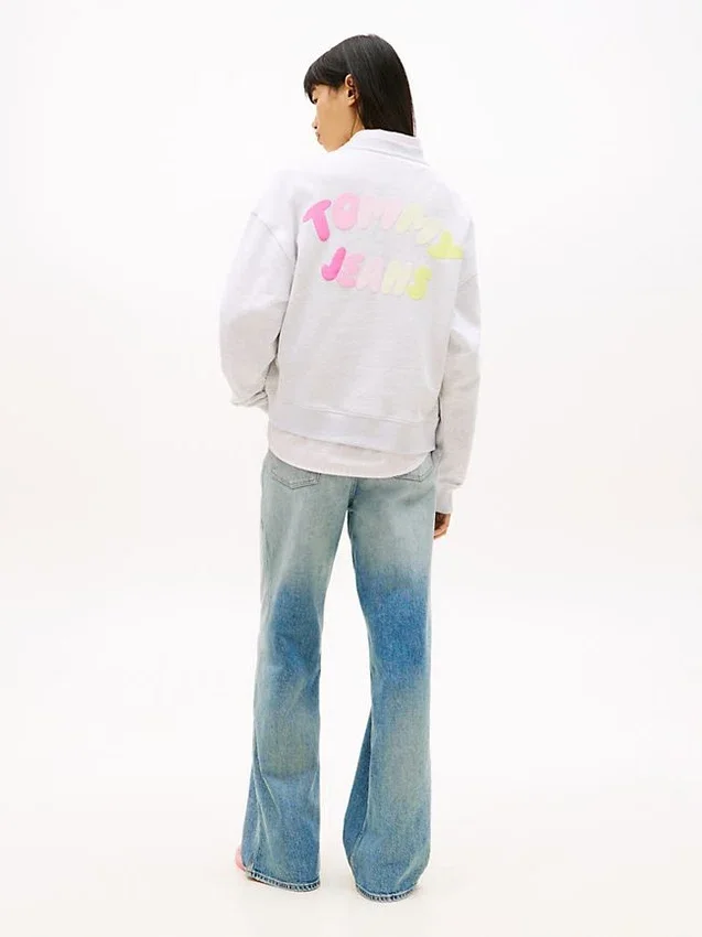 Hanorac Tommy Jeans cu imprimeu puff Hanorac Tommy Jeans cu imprimeu puff