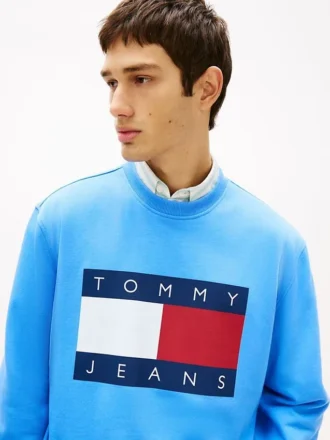 Hanorac Tommy Jeans cu logo mare