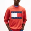 Hanorac Tommy Jeans cu logo mare în formă de steag Hanorac Tommy Jeans cu logo mare în formă de steag