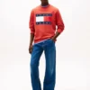 Hanorac Tommy Jeans cu logo mare în formă de steag Hanorac Tommy Jeans cu logo mare în formă de steag
