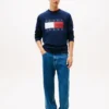 Hanorac Tommy Jeans cu logo mare în formă de steag Hanorac Tommy Jeans cu logo mare în formă de steag