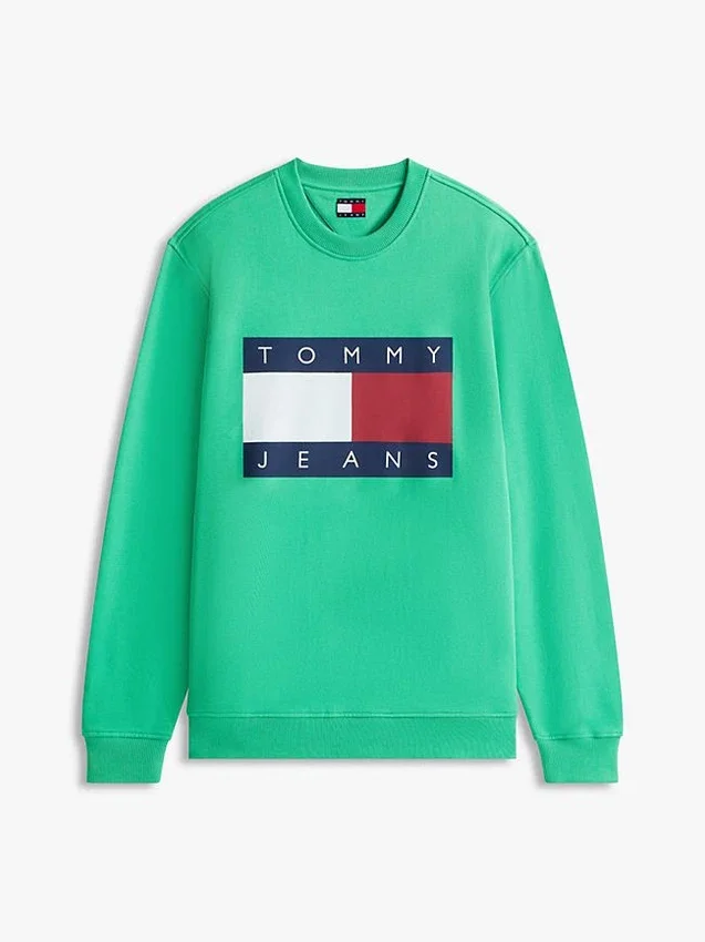 Hanorac Tommy Jeans cu logo mare în formă de steag Hanorac Tommy Jeans cu logo mare în formă de steag