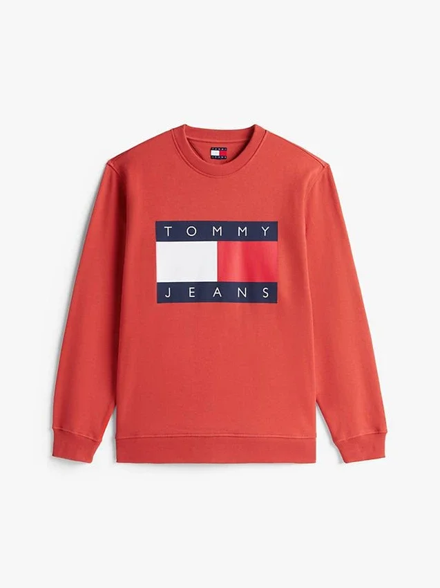 Hanorac Tommy Jeans cu logo mare în formă de steag Hanorac Tommy Jeans cu logo mare în formă de steag