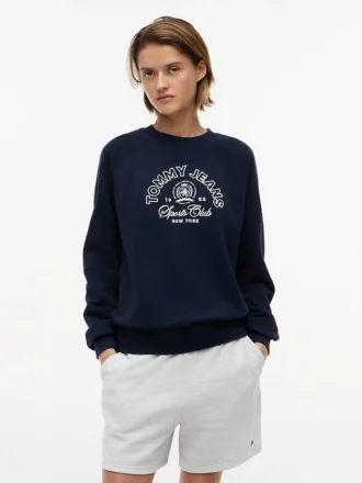 Hanorac Tommy Jeans cu logo Sports Club