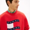 Hanorac Tommy Jeans cu logo steag ondulat Hanorac Tommy Jeans cu logo steag ondulat