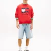 Hanorac Tommy Jeans cu logo steag ondulat Hanorac Tommy Jeans cu logo steag ondulat