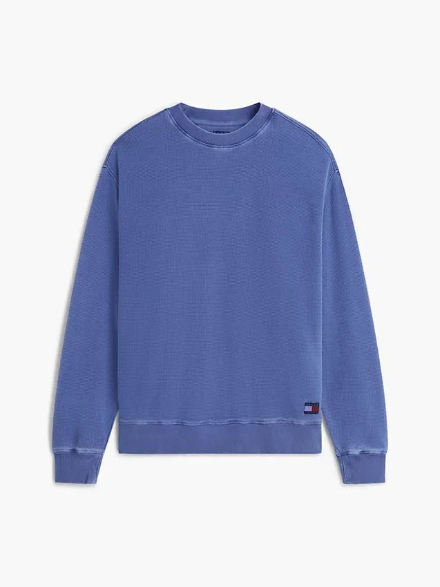 Hanorac Tommy Jeans cu textură tip waffle Hanorac Tommy Jeans cu textură tip waffle