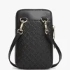 Husă de telefon cu bandă transversală și monogramă pe toată suprafața Husă de telefon cu bandă transversală și monogramă pe toată suprafața