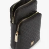 Husă de telefon cu bandă transversală și monogramă pe toată suprafața Husă de telefon cu bandă transversală și monogramă pe toată suprafața